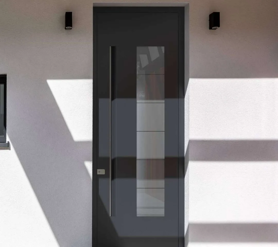 Nebeneingangstüren mit Verglasung