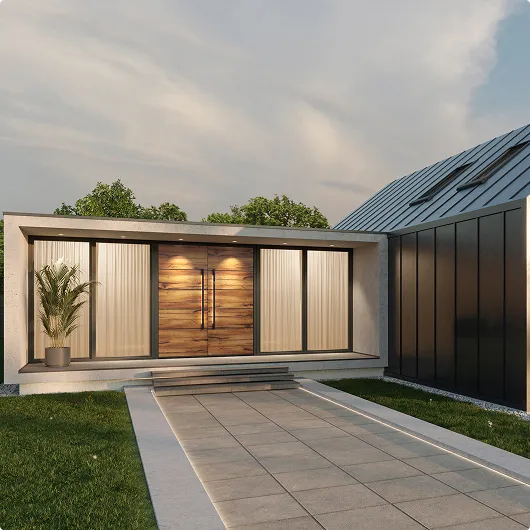 Widerstandsfähige Oberfläche bei Haustüren