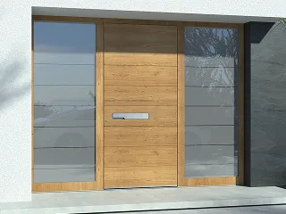 Wooden exterior doors from the Ultimum Pure collection