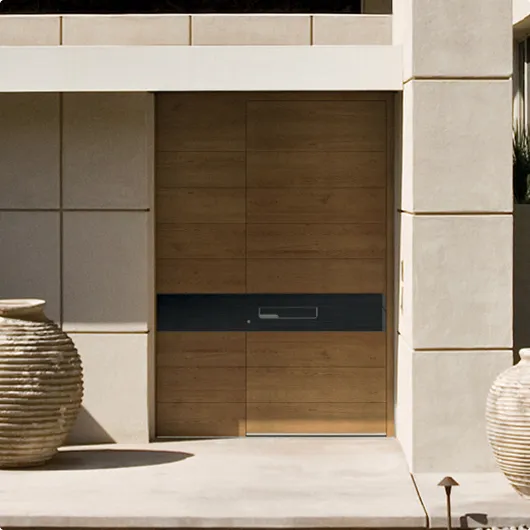 Wooden front doors