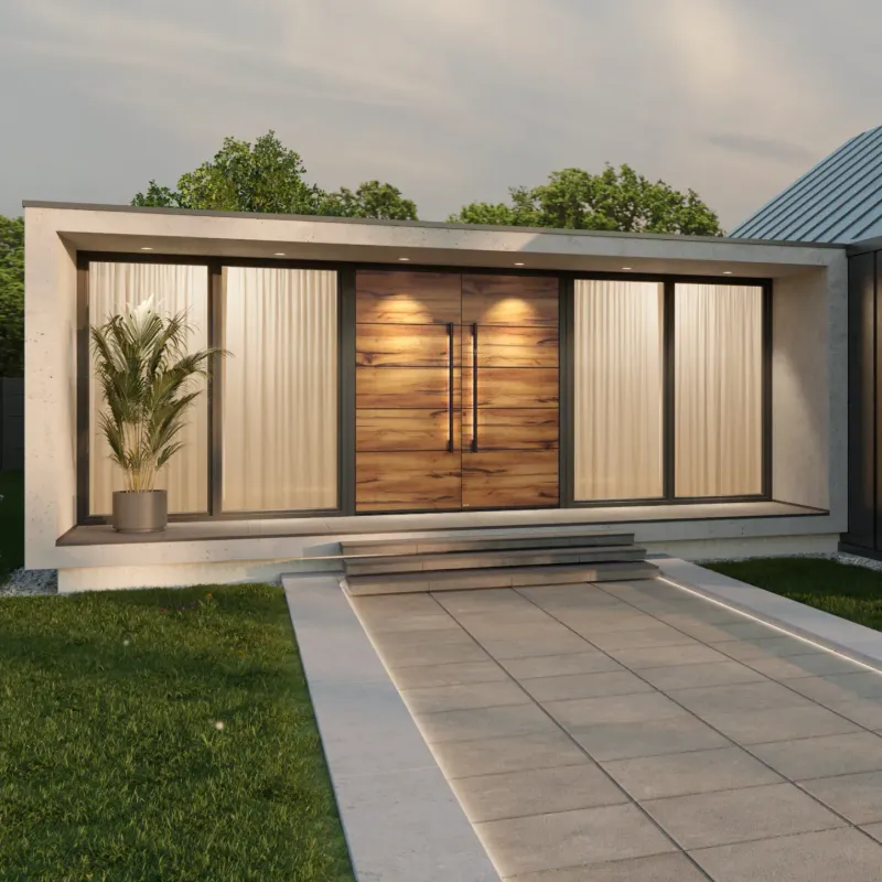 Wooden front doors